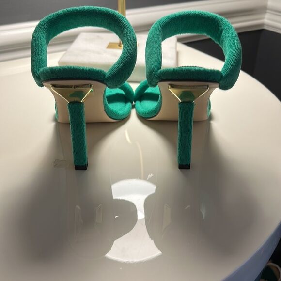 GOOD AMERICAN TERRY CLOTH SLIDE HEELS - Picture 7 of 8